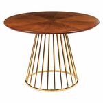 Стол Liverpool 110см, золотистые ножки | Интернет магазин мебели и декора LifeDekor