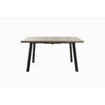 Стол Осло 140, Дуб гудзон шоколадный, Шамони/Чёрный | Интернет магазин мебели и декора LifeDekor