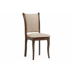 Стул деревянный Санати сливочный раф / темный орех | Интернет магазин мебели и декора LifeDekor