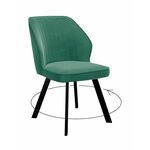 Стул DikLine 232 поворотный Z39 авокадо, ножки черные | Интернет магазин мебели и декора LifeDekor