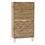 Тумба для обуви "Хигс" (Дуб вотан/Белый) | Интернет магазин мебели и декора LifeDekor