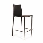 Стул полубарный Rolf, кожа черный | Интернет магазин мебели и декора LifeDekor