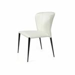 Стул Albert, кожа белый | Интернет магазин мебели и декора LifeDekor