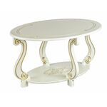 Стол журнальный Овация (М) слоновая кость/золото | Интернет магазин мебели и декора LifeDekor