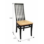 Стул Мариус М 50 дуб/черный | Интернет магазин мебели и декора LifeDekor