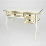 Стол 22 (Слоновая кость+золотая патина) малый | Интернет магазин мебели и декора LifeDekor