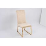 Стул обеденный Милан MC819-BG-2, 63х45х99, бежевый/глянцевое золото | Интернет магазин мебели и декора LifeDekor