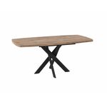 Стол Эдж, 130 Дуб Веллингтон/Чёрный | Интернет магазин мебели и декора LifeDekor