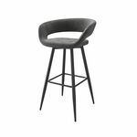 Стул полубарный Барни Р 700, Черный/Antracite Lux b28 | Интернет магазин мебели и декора LifeDekor