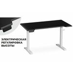 Компьютерный стол Маркос с механизмом подъема 140х80х75 черная шагрень / белый | Интернет магазин мебели и декора LifeDekor