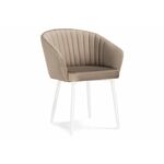 Стул на металлокаркасе Корсо бежевое / белое | Интернет магазин мебели и декора LifeDekor