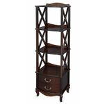 Этажерка "Джульетта"-3 (орех) Вис | Интернет магазин мебели и декора LifeDekor