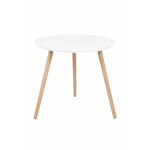 Стол журнальный "Омега 1" (Белый / Натуральный / без шпона) | Интернет магазин мебели и декора LifeDekor