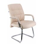 Кресло для посетителей Everprof Bond CF Экокожа Бежевый | Интернет магазин мебели и декора LifeDekor