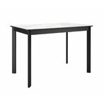 Стол DikLine LK110 Керамика Белый мрамор/подстолье черное/опоры черные | Интернет магазин мебели и декора LifeDekor