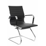 Кресло для посетителей Everprof Leo CF Экокожа Черный | Интернет магазин мебели и декора LifeDekor