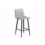 Барный стул Дани светло-серый 52 / черный | Интернет магазин мебели и декора LifeDekor