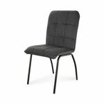 Стул для обеденной зоны SHADO София Велюр серый с черным | Интернет магазин мебели и декора LifeDekor