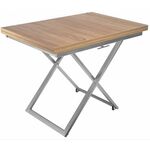 Стол-трансформер Compact (D89/S59 сонома/опоры серебро) | Интернет магазин мебели и декора LifeDekor