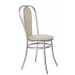 Стул для кухни SHADO Венский мягкий хром бежевый | Интернет магазин мебели и декора LifeDekor