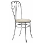 Стул для кухни SHADO Венский ромашка хром бежевый | Интернет магазин мебели и декора LifeDekor