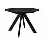 Стол DikLine SKC110 d1100 Керамика Черный мрамор/подстолье черное/опоры черные | Интернет магазин мебели и декора LifeDekor