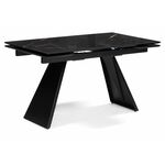 Стол стеклянный Хорсборо 140(200)х80х79 обсидиан / черный | Интернет магазин мебели и декора LifeDekor