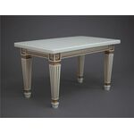 Журнальный стол "Верона"  (1013+патина золото) слоновая кость | Интернет магазин мебели и декора LifeDekor