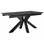 Стол DikLine SFE160 Керамика мрамор Бронза/подстолье черное/опоры черные (2 уп.) | Интернет магазин мебели и декора LifeDekor