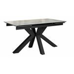 Стол DikLine SFE140 Керамика Italian Grey (глянец серый)/подстолье черное/опоры черные (2 уп.) | Интернет магазин мебели и декора LifeDekor