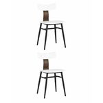 Стул ANT белый 2 шт. | Интернет магазин мебели и декора LifeDekor