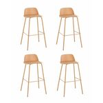 Стул барный Mist желтый 4 шт | Интернет магазин мебели и декора LifeDekor