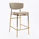 Дизайнерский полубарный стул Marko латте, основание золото | Интернет магазин мебели и декора LifeDekor