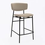 Дизайнерский полубарный стул Marko латте, черный металл | Интернет магазин мебели и декора LifeDekor