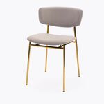 Стул дизайнерский Marko серый, основание золото | Интернет магазин мебели и декора LifeDekor