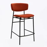 Дизайнерский полубарный стул Marko терракотовый, черный металл | Интернет магазин мебели и декора LifeDekor