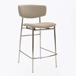 Дизайнерский полубарный стул Marko латте, основание хром | Интернет магазин мебели и декора LifeDekor