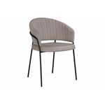 Стул на металлокаркасе Лео латте brandy light 4 / черный | Интернет магазин мебели и декора LifeDekor