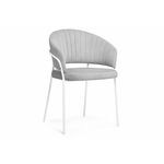Стул на металлокаркасе Лео серый brandy light 22 / белый | Интернет магазин мебели и декора LifeDekor