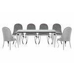 Обеденная группа Карли white / gray | Интернет магазин мебели и декора LifeDekor