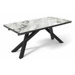 Стол DikLine SKD160 Керамика FNZW 162806176 ARCTIK OCEAN/подстолье черное/опоры черные (2 уп.), | Интернет магазин мебели и декора LifeDekor