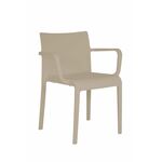 Стул Turn, пластик капучино с подлокотниками | Интернет магазин мебели и декора LifeDekor