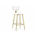 Барный стул Persi white / gold | Интернет магазин мебели и декора LifeDekor