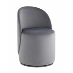 Пуф Loreen вращающийся велюр серый | Интернет магазин мебели и декора LifeDekor