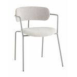 Стул Дженни букле светло-серый каркас серый муар | Интернет магазин мебели и декора LifeDekor