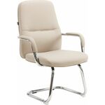 Кресло для посетителей Everprof Vesta CF Экокожа Бежевый | Интернет магазин мебели и декора LifeDekor