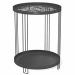 Столик журнальный SHT-CT82 чёрный муар | Интернет магазин мебели и декора LifeDekor