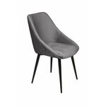 Стул Neo ромб, поворотный на 90 градусов, функция возврата, антишум, бархат серый 27/опора конус | Интернет магазин мебели и декора LifeDekor