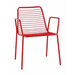 Стул с подлокотниками Дели металл красный | Интернет магазин мебели и декора LifeDekor