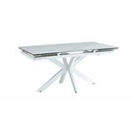 Стол керамический Moby160-240*90 белый глянец/белый | Интернет магазин мебели и декора LifeDekor